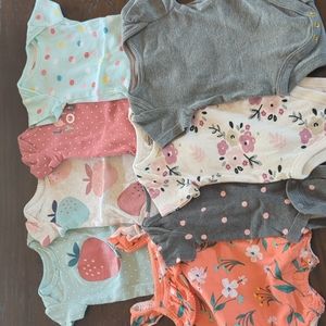 Baby Girls Onesies Bundle Size NB